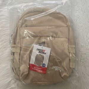 NWT-Swiss Design Beige Travel Backpack